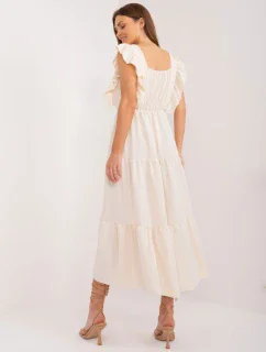 DHJ SK 8352 Šaty.04 svetlo béžová