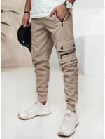 Pánske cargo nohavice béžové FashionStreet UX4457