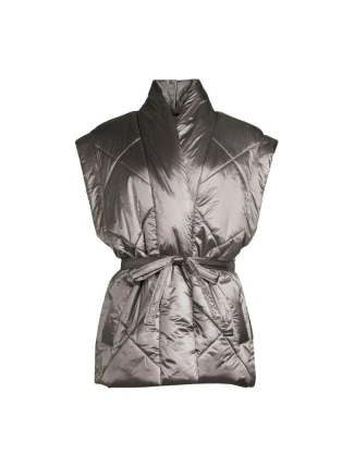 CASALL Mellow Wrap Quilt Vest sivá