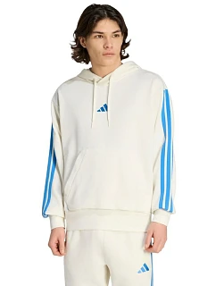 Pánska mikina adidas Essentials 3-Stripes French Terry Hoodie cream KD4901 pánska