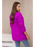 Bunda s chlopňou elegantná fialová
