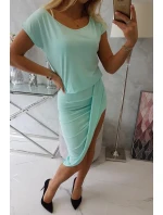 Mätové asymetrické šaty