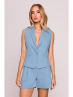 M859 Džínsová vesta - svetlomodrá