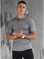 FashionStreet pánska tmavosivá polokošeľa PX0602