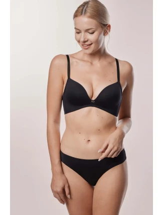 Mefemi Amelia push-up podprsenka s kosticami Čierna Mefemi Amelia push-up podprsenka s kosticami Čierna