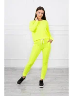 Tepláková súprava žltá neónová