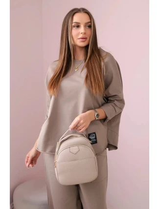 Bavlnená mikina nohavice set fango