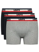 Pánske boxerky 3Pack 37149-0544 black/grey - Levi's Pánske boxerky 3Pack 37149-0544 black/grey - Levi's