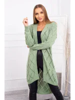 Sveter s geometrickým vzorom tmavo mätový Sveter s geometrickým vzorom tmavo mätový