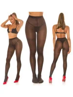 Dámske sexy pančuchy so vzorom čierne - Koucla