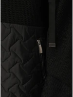 Dámska prechodná bunda oversize s kapucňou čierna FashionStreet TY5594