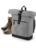 BagBase BG 855 Batoh „Roll-Top“ 52.0855 sivá melírovaná/čierna BagBase BG 855 Batoh „Roll-Top“ 52.0855 sivá melírovaná/čierna