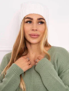 Fleecová čiapka Iwona K221 biela