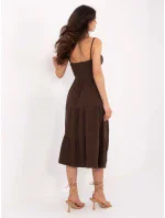 Šaty MI SK 62200.76 tmavohnedé Šaty MI SK 62200.76 tmavohnedé