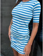 TW SK 2092 šaty.83P biela a modrá