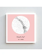 Personalizovaný magický fotorámik – štvorcový 20x20 – hviezdna mapa Personalizovaný magický fotorámik – štvorcový 20x20 – hviezdna mapa