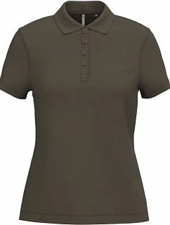 Kariban K 255 Dámske piqué polo 20.K255 tmavo khaki