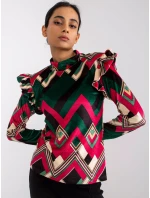 Blúzka DHJ BZ 6533C 1.81P tmavo zelená