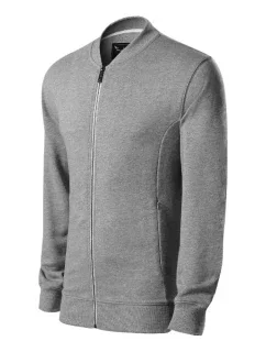 Pánska mikina Bomber tmavo šedá