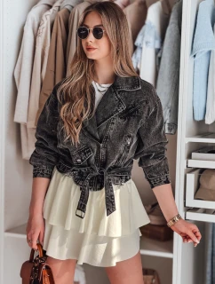 Mini sukňa s volánom FALBELA ecru FashionStreet CY0493