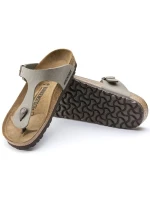 Dámske žabky Birkenstock Gizeh Stone Birko-Flor narrow grey (0043393)