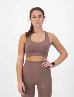 Rogelli TRINITY športová podprsenka špinavá ružová L