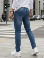 Pánske modré slim fit džínsy FashionStreet UX4475