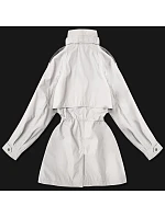 Dámska tenká bunda s vetrovým golierom Goodlookin Light Beige (P3-6302-12)
