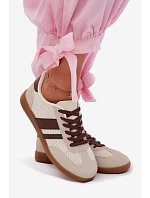 Dámské tenisky s pleteným vzorem hnědé Selvelin