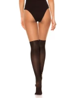 Dámske pančuchy nad kolená S85185 čierne - In-Stylefashion Dámske pančuchy nad kolená S85185 čierne - In-Stylefashion