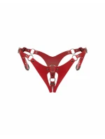 Dámske erotické otvorené tangá Inferro crotchless červené - Obsessive Dámske erotické otvorené tangá Inferro crotchless červené - Obsessive