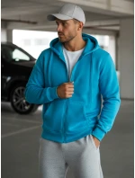 Pánska svetlomodrá mikina FashionStreet BX4689 Pánska svetlomodrá mikina FashionStreet BX4689