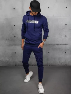 Pánske tmavomodré tepláky FashionStreet AX0695