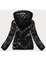 Čierna dámska prešívaná bunda (BR9776) Čierna dámska prešívaná bunda (BR9776)