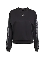 Dámska mikina adidas Animal Print 3-Stripes French Terry Sweatshirt black JM1835