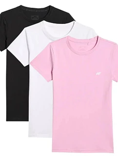 Dámske tričko (SET 3 tričiek) 4F 4FWMM00TTSHF3306-10S-20S-56S