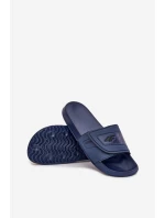 Klapki Męskie Na Rzep 4FMM00FFLIM091-31S Granatowe