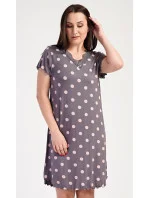 Dámska nočná košeľa s krátkym rukávom Polka dot Dámska nočná košeľa s krátkym rukávom Polka dot