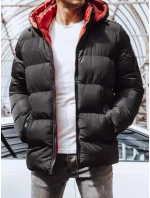 Pánska obojstranná zimná bunda čierna FashionStreet TX4217