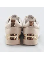 Béžové dámske tenisky adidasky so zvýšenou podrážkou (666-20)