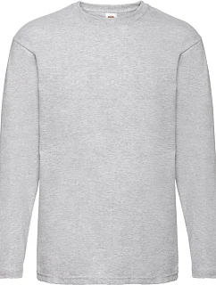 Fruit of the Loom Valueweight T LSL Tričko s dlhým rukávom 16.1038 heather grey