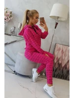Fuchsiová sada s potlačou