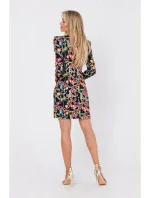 M756 Šaty s potlačou a modelovacími stehmi - model 2 M756 Šaty s potlačou a modelovacími stehmi - model 2