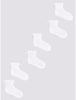 Dievčenské ponožky s volánom 3Pack SKL-0009G-0100 white - Yoclub