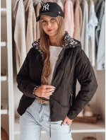 Dámska obojstranná prechodná bunda ZIBERKA black FashionStreet TY4868