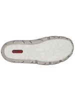 Béžové kožené ažurové dámske poltopánky Rieker L0355-61 Béžové kožené ažurové dámske poltopánky Rieker L0355-61