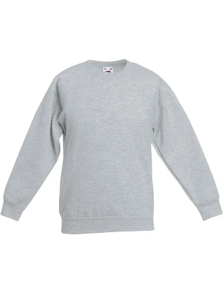 Fruit of the Loom Classic Kids Set-In Sweat Detská mikina 16.2041 heather grey Fruit of the Loom Classic Kids Set-In Sweat Detská mikina 16.2041 heather grey