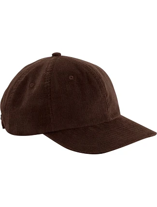 Beechfield B 682 6-panelová čiapka s výložkou „Heritage Cord Cap“ 53.0682 hnedá