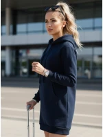 Dámska dlhá oversize mikina TIMMY navy blue FashionStreet EY1936 Dámska dlhá oversize mikina TIMMY navy blue FashionStreet EY1936