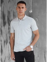 Pánska svetlosivá polokošeľa FashionStreet PX0597 Pánska svetlosivá polokošeľa FashionStreet PX0597